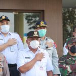 >> Kepala Jasa Raharja Sulut saat mengikuti Apel Gelar Pasukan Operasi Ketupat Samrat 2021, di Mapolda Sulut, Rabu (05/05) siang.