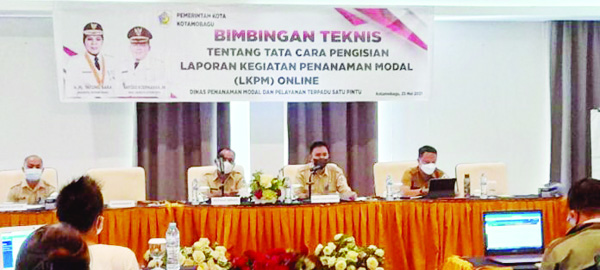 >> Bimtek tentang tata cara pengisian LKPM online.