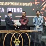 >> Penyerahan LHP oleh BPK atas laporan keuangan Pemkot Bitung Tahun Anggaran 2020.(ist)