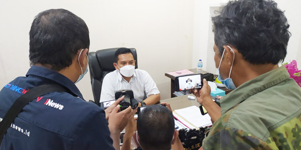 >> Kasat Reskrim Kompol Taufiq Arifin saat ditemui awak media.