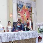 Kegiatan Wawali >> Wawali Wenny Lumentut, saat menjadi saksi pernikahan Calvin dan Veybiola.