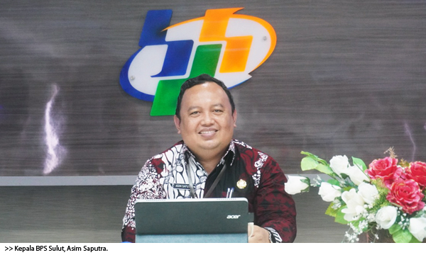 >> Kepala BPS Sulut, Asim Saputra.