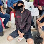 Pelaku Tak berkutip saat dia amankan Tim Macan >> RM alias Rizky usai diamankan.