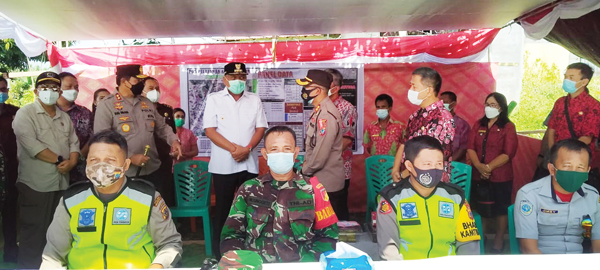 >> Pos penyekatan yang dicek Forkopimda.