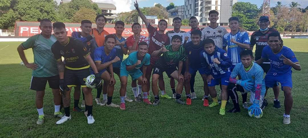 >> Tim Sepakbola Pelatda PON Sulawesi Utara.