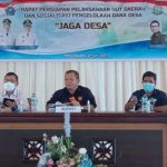 >> Rapat sosialisasi pengelolaan dana desa.