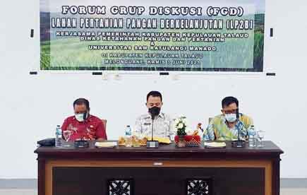 >> FGD Pemkab Talaud dengan Universitas Sam Ratulangi.