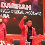 >> Rakerda yang digelar DPD PDIP Sulut, Senin (28/6/2021).