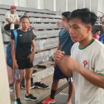 >> Tes kecepatan dan daya tahan fisik untuk cabor tinju.