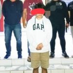 >> Pelaku saat diamankan Tim Totosik Polres Tomohon.