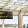 Pintu kedatangan penumpang di Bandara Sam Ratulangi. Saat ini Bandara Sam Ratulangi Manado melayani jadwal regular penerbangan internasional dari Scoot Tigerair dua kali seminggu.