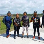 Peterjun Sulut saat latihan di Bandara Nusawiru Pangandaran Jawa Barat.