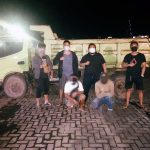 Penanggungjawab pekerjaan dan sopir diamankan di Polres Minahasa.