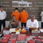 Press conference kasus narkoba di Mapolda Sulut